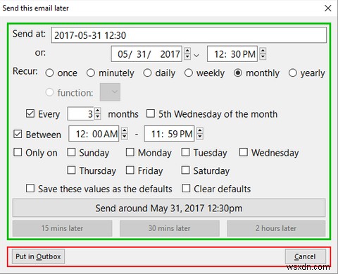 自動応答とスケジュールされた電子メール用にMozillaThunderbirdを設定する方法 