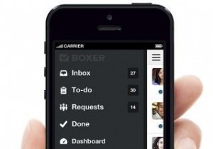 iPhoneメールクライアントボクサーには、クイック返信、メールテンプレートなどが含まれています 