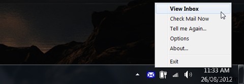 Gmail用GoogleNotifierを使用してシステムトレイの新しいGmailメッセージを表示する 