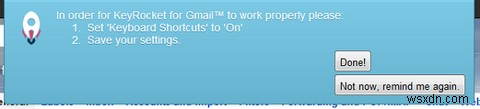 Gmail用KeyRocketを使用してGmailのキーボードショートカットをすばやく学習する 