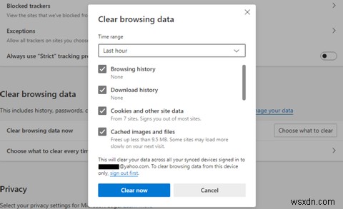 MicrosoftEdgeでキャッシュをクリアしてデータを閲覧する方法 