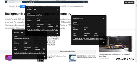 InspectElementツールとブラウザ拡張機能を使用してWebページのフォントを検索する方法 