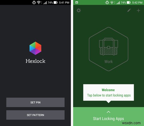 Hexlockを使用してAndroidで個々のアプリをロックする方法 