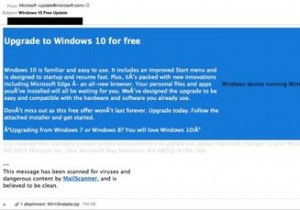 無料のWindows10アップグレードの背後に隠れている詐欺に注意してください 
