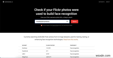 Flickrの写真が顔認識ソフトウェアに使用されたかどうかを確認する方法 