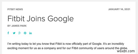 GoogleがFitbitを所有しているので、健康データについて心配する必要がありますか？