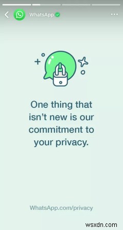 WhatsAppはユーザーにあなたのプライバシーへのコミットメントを保証します 