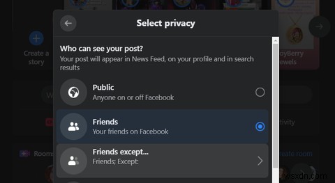 特定の投稿のFacebookプライバシー設定を管理する方法 
