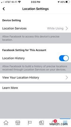 Facebookでロケーション履歴を表示および削除する方法 
