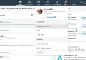 LinkedInアカウントを非アクティブ化または削除する方法 