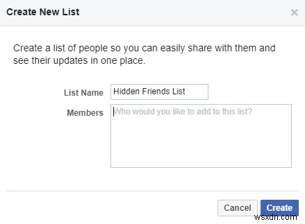 Facebookで友達を隠す方法 