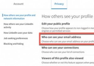 あなたのメールアドレスを見ることができる人を制限することにより、LinkedInのプライバシーを強化します 
