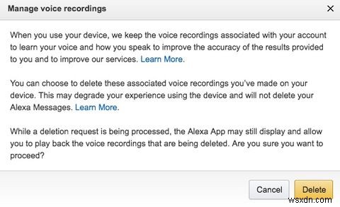 AmazonEcho音声データを削除する方法 