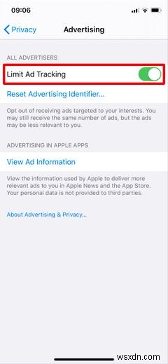 iPhoneおよびiOSブラウザで広告追跡を無効にする方法 