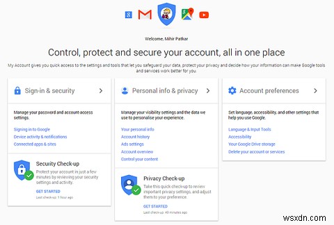 Googleはあなたについて何を知っていますか？プライバシーとセキュリティを見つけて管理する 