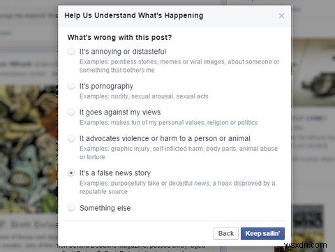 Facebookの新しいフラグ機能は言論の自由を抑制しますか？ 