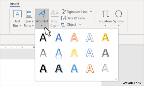 サークルにテキストを挿入する方法、またはMicrosoftWordにサークルテキストを挿入する方法 