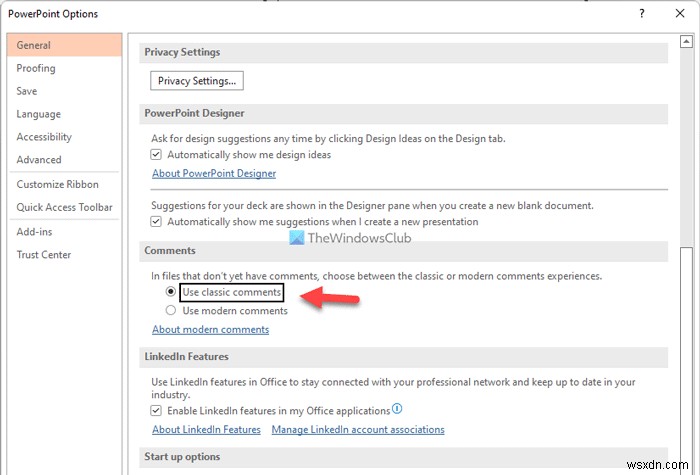 PowerPointで最新のコメントを有効または無効にする方法 