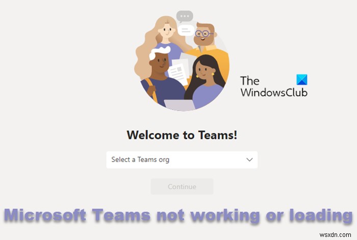 MicrosoftTeamsWebアプリが機能しないか読み込まれていません 