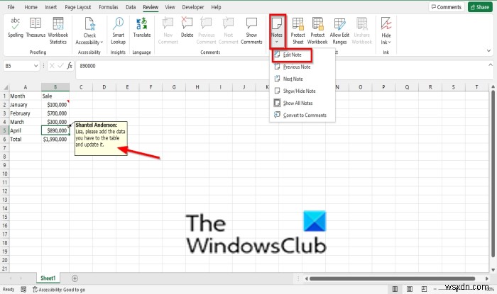 ExcelでNotesを追加、挿入、使用する方法 