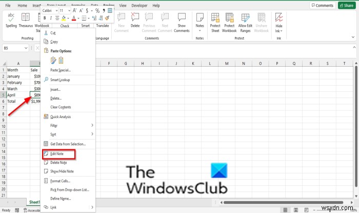 ExcelでNotesを追加、挿入、使用する方法 