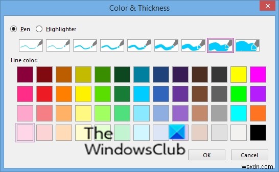 OneNoteで蛍光ペンを使用する方法 