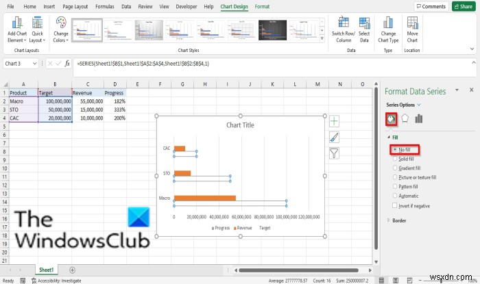 Excelで棒グラフまたは円グラフを作成する方法 