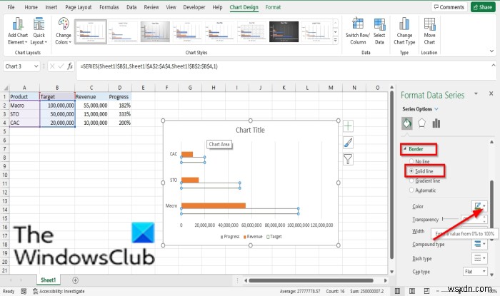 Excelで棒グラフまたは円グラフを作成する方法 