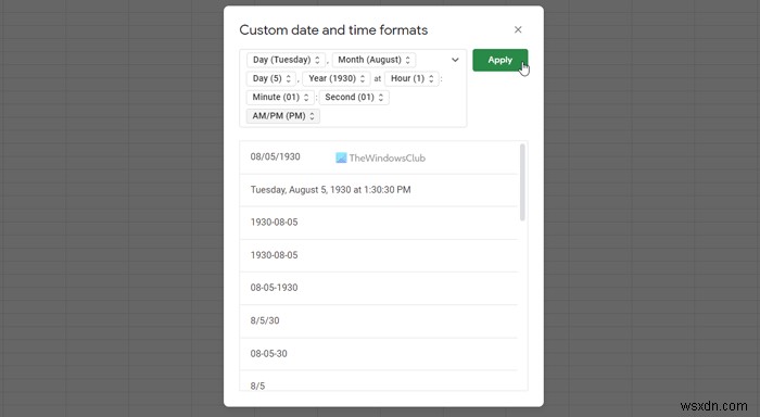 GoogleスプレッドシートとExcelオンラインで日付形式を変更する方法 