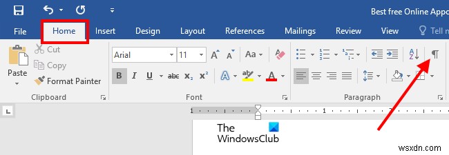 MicrosoftWordの特定のページにヘッダーとフッターを挿入する方法 