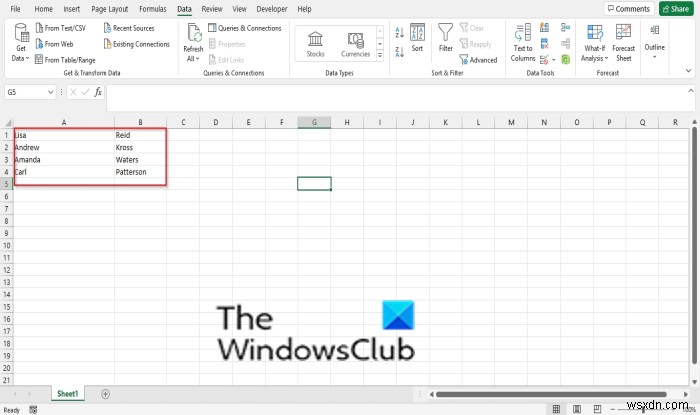 Excelでテキストを列に変換する方法 