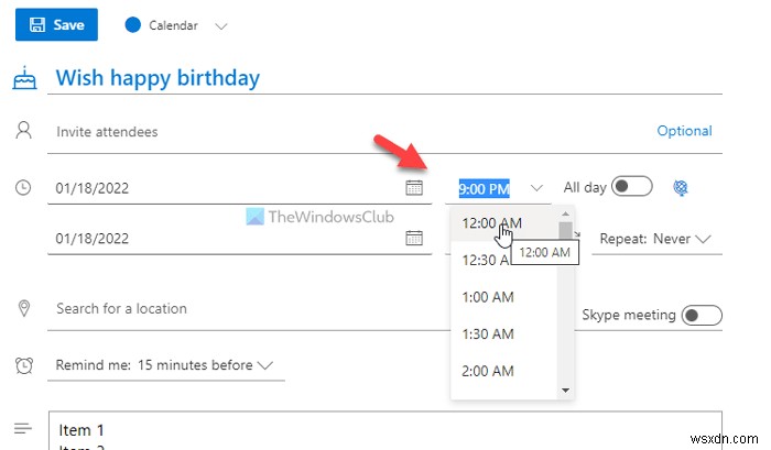 OutlookカレンダーをToDoリストアプリとして使用する方法 