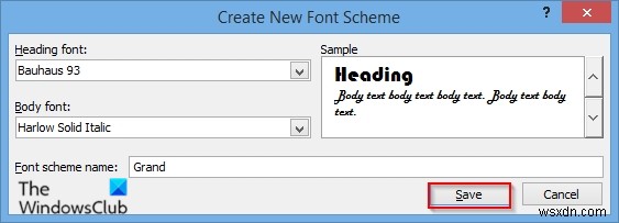 Publisherでフォントスキームを適用する方法 