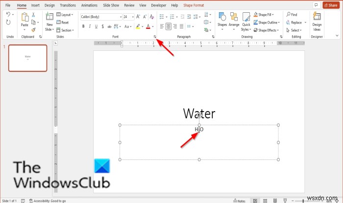 PowerPointで上付き文字と下付き文字をオフにする方法 