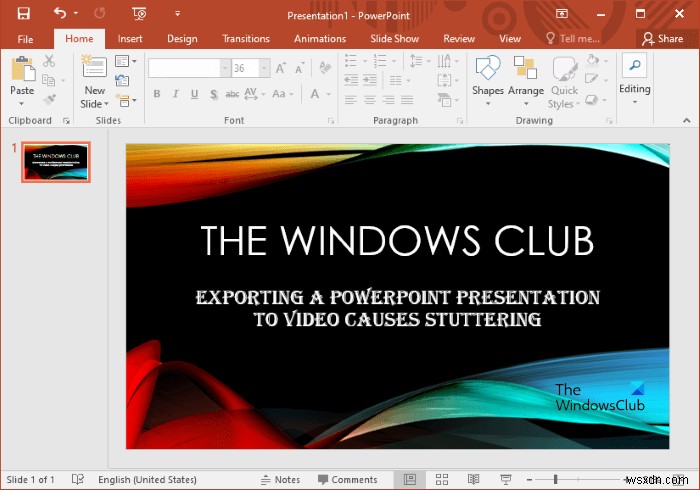 PowerPointビデオのエクスポートにより、途切れやオーディオの不具合が発生する 