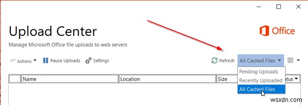 Officeドキュメントキャッシュの設定はどこにあり、キャッシュをクリアする方法 