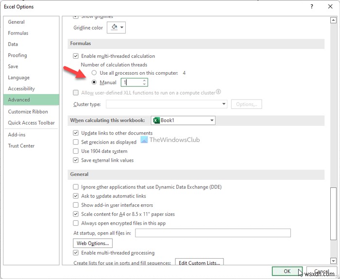 1つ以上の数式を計算しようとしたときに、Excelでリソースが不足しました 