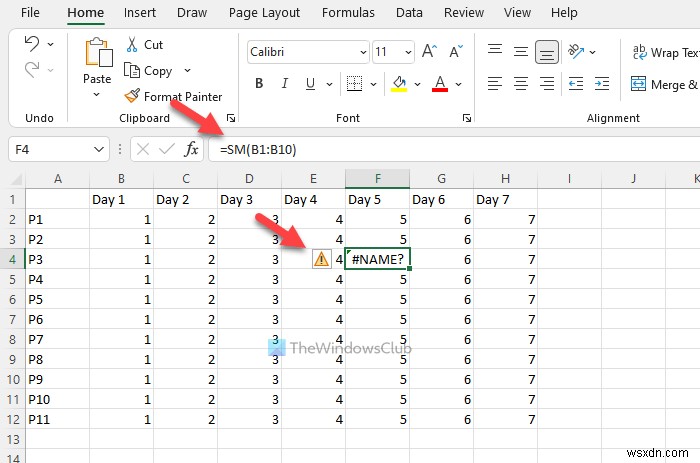 1つ以上の数式を計算しようとしたときに、Excelでリソースが不足しました 