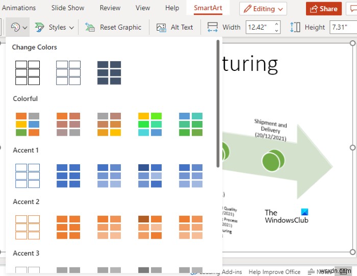 PowerPoint fortheWebでタイムラインを作成する方法 