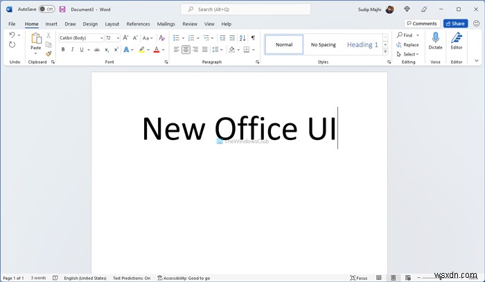 Windows11で新しいOfficeUIを入手する方法 