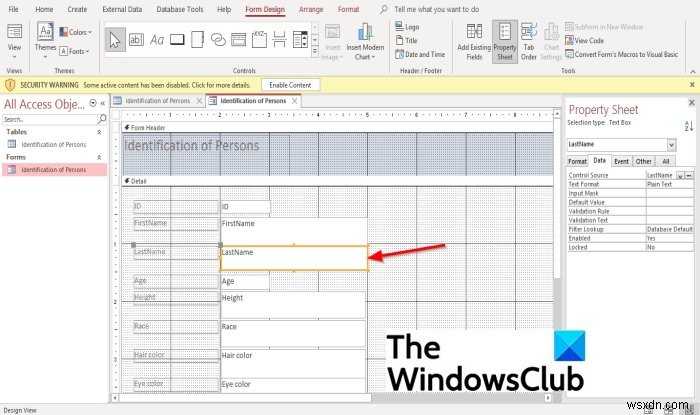 MicrosoftAccessフォームに画像を追加する方法 