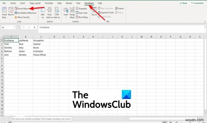 MicrosoftExcelでマクロを作成して実行する方法 