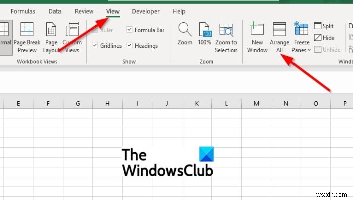 MicrosoftExcelのタブがない[修正済み] 