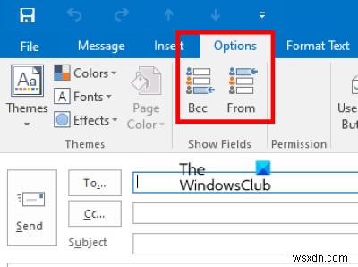 OutlookでBCCフィールドを表示または非表示にする方法 