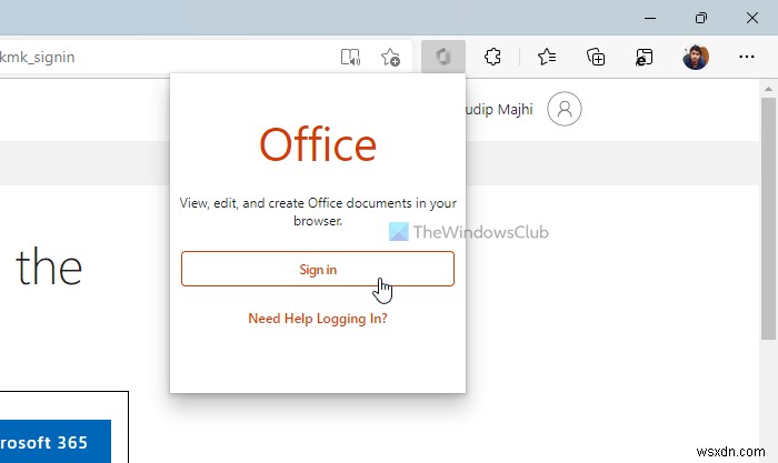 OfficeOnline拡張機能を使用してEdgeとChromeでOfficeドキュメントを作成する 