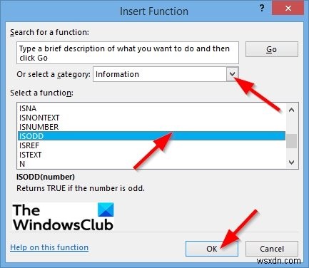 MicrosoftExcelでISODD関数を使用する方法 