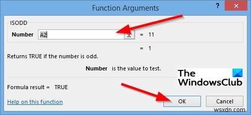 MicrosoftExcelでISODD関数を使用する方法 