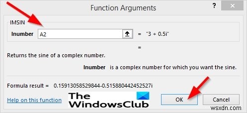 MicrosoftExcelでIMSIN関数を使用する方法 