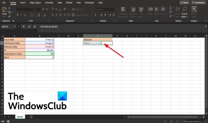 MicrosoftExcelでDISC機能を使用する方法 