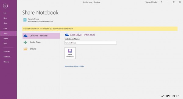 OneNoteからOneDriveへのファイルの同期を有​​効または無効にする方法 